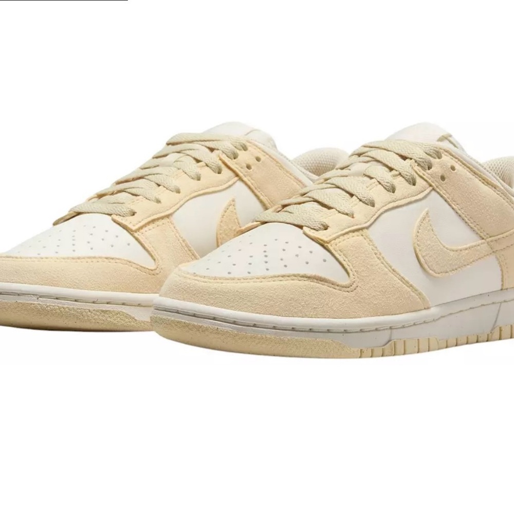 Nike Women's White and Cream Sneakers